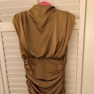 Gold cocktail dress